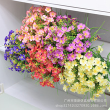 跨境现货仿真小雏菊 植物栽花家居装饰水草假花 人造绿植婚庆