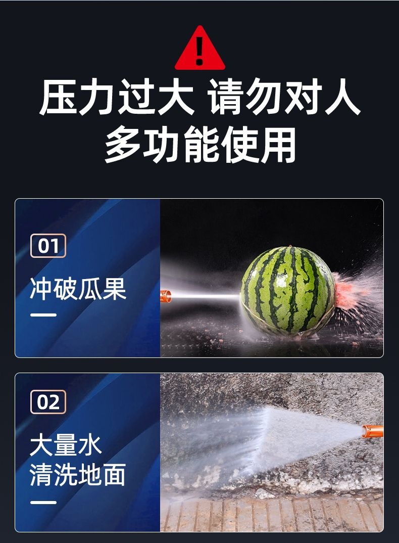 New German Brushless Car Washing Machine, Pressure Water Gun, Lithium Battery, Car Cleaning Spray, Vegetable Watering Spray