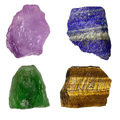 大きな塊5-7cm浅紫晶蛍石原石香薫石彫刻プレゼント国境を越えたアマゾンの人気紫水晶石