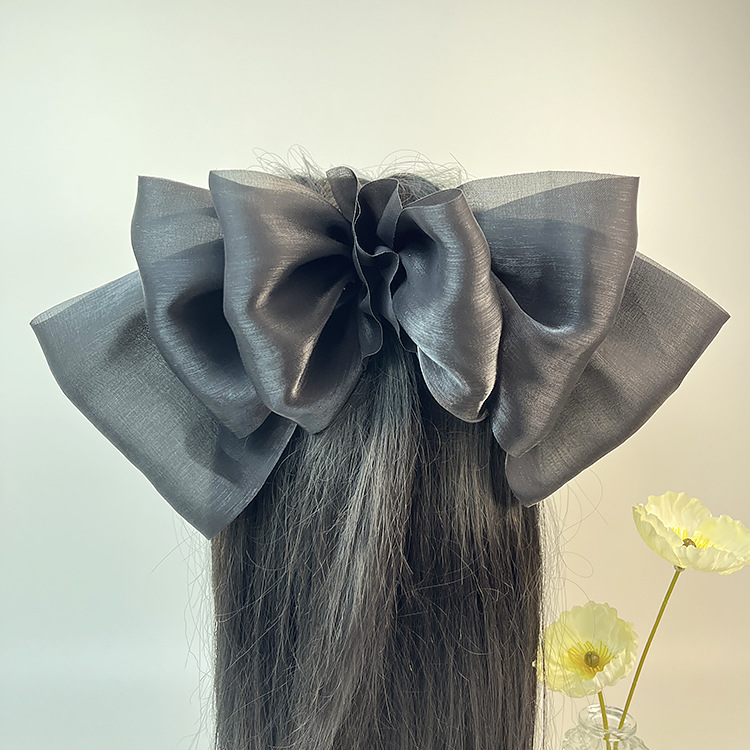 Women's Simple Style Bow Knot Organza Handmade Hair Clip display picture 32