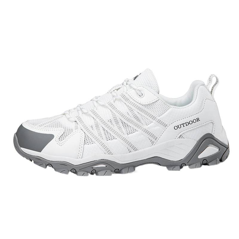 2025 primavera zapatos de montaña para hombres y mujeres nuevos ociosos comercio exterior transfronterizo malla transpirable antideslizante desgaste zapatos de senderismo pareja