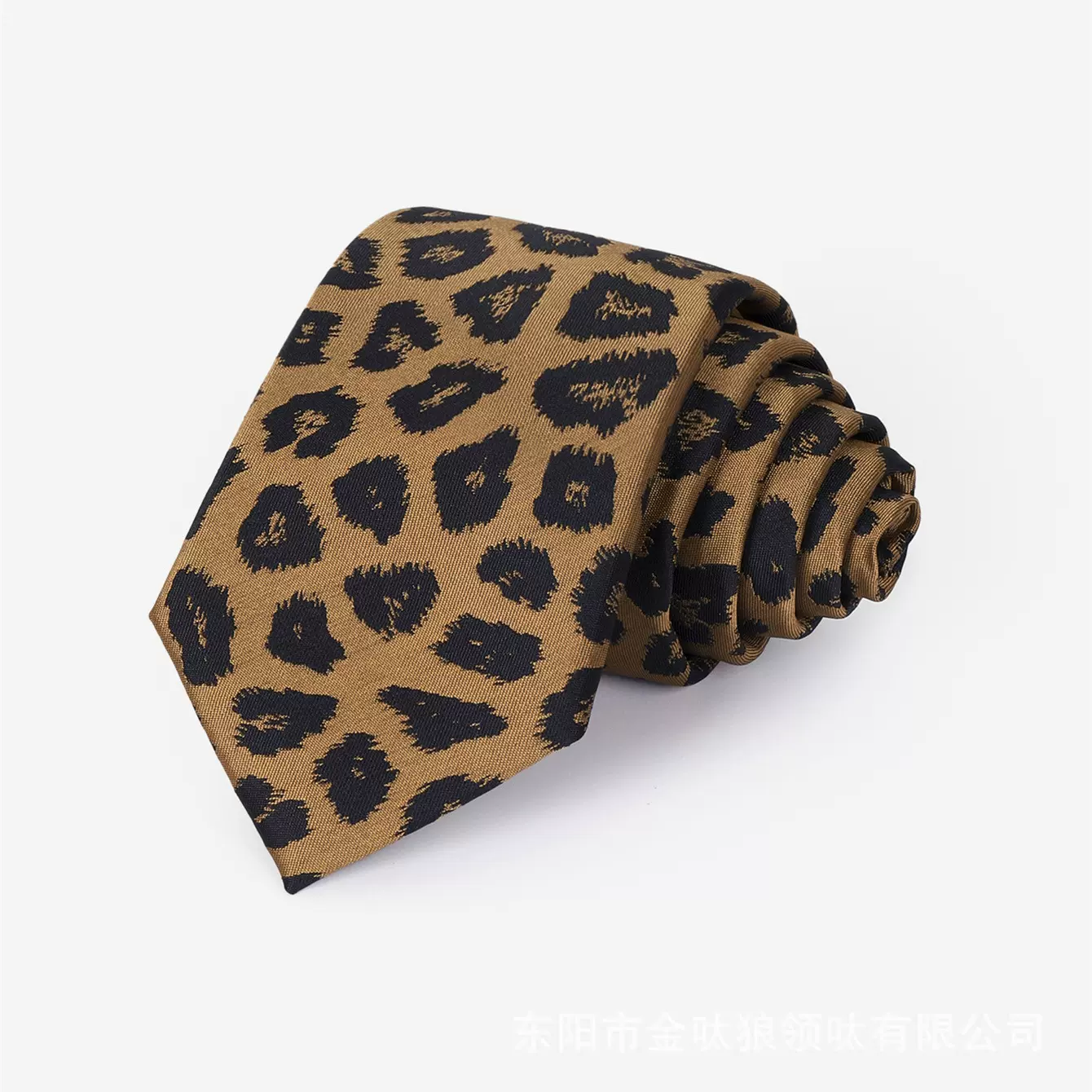 美式辣妹潮ins男潮酷豹纹领带7cm高密度高克重高端品质必选单品