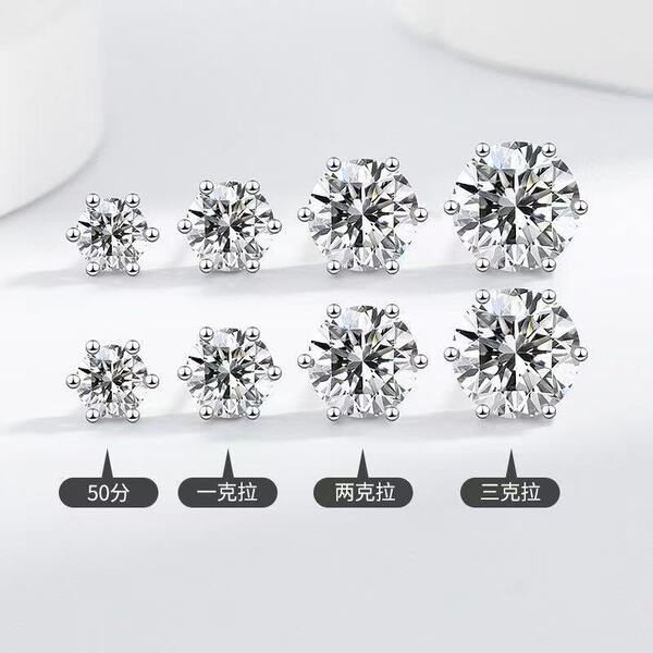 fashionable classic elegant universal earrings with zircon for men…