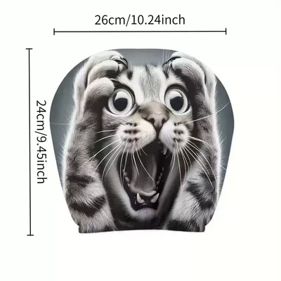 for Funny Expression Car Pillow Covers, Elastic Universal seat cover - cute-little-tiger-double-sided-printing-1-pack