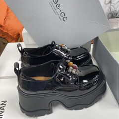 【林允同款】GGCC洛克复兴2025年秋季新款复古厚底乐福鞋女小皮鞋