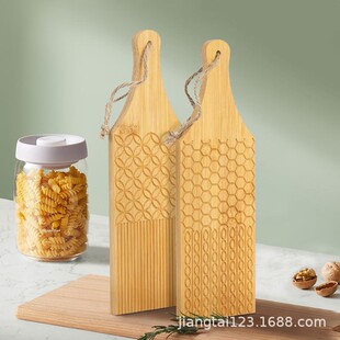 Cross-border bamboo rub panel household cat ears hemp handmade mold wooden baby food supplement pasta chopping board