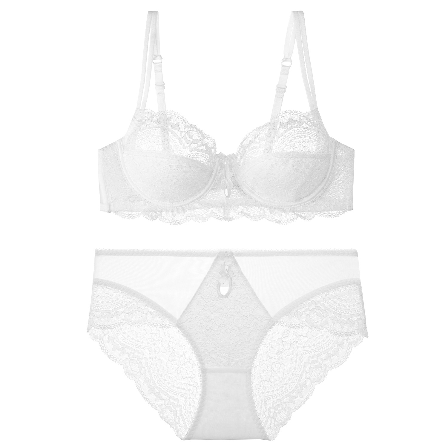 Ropa interior de encaje rojo sexy francés transfronterizo, ultrafino, puro, pechos grandes, pequeños, año de nacimiento, conjunto de pecho