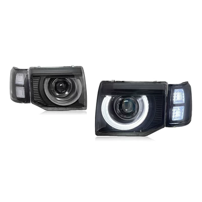 Suitable for 92-96 Mitsubishi Pajero V32 Headlight Assembly Modification with Led Lens Daytime Running Lights and Turn Signals (Ön faralar) - 92-96-mitsubishi-pajero-v32-headlights-unilateral-price