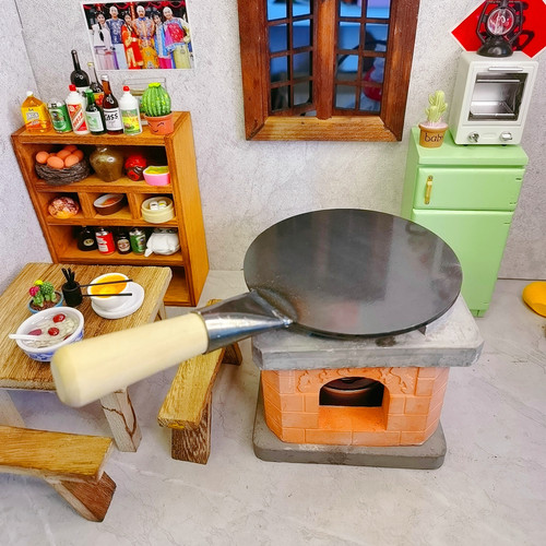Street stall same mini kitchen simulation play house kitchen utensils cooking toys children's food and play parent-child interactive gifts