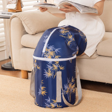 新中式风护膝泡脚桶家用养生可折叠便携高深过小腿熏蒸泡脚足浴桶