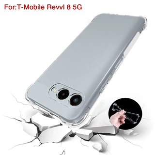 适用T-Mobile Revvl 8 Pro 5G气囊手机壳透明防摔套全包TPU保护套
