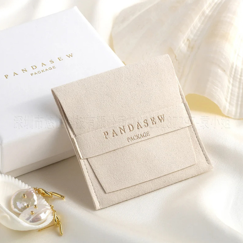 个性化超细纤维首饰袋 首饰包装袋戒指胸针袋散装 首饰项链收纳袋