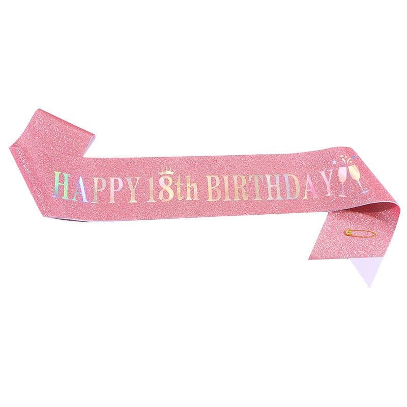 Пошитая на границе мода Happy Birthday ремень через плечо с золотым зеленым луком золотой пояс для вечеринки