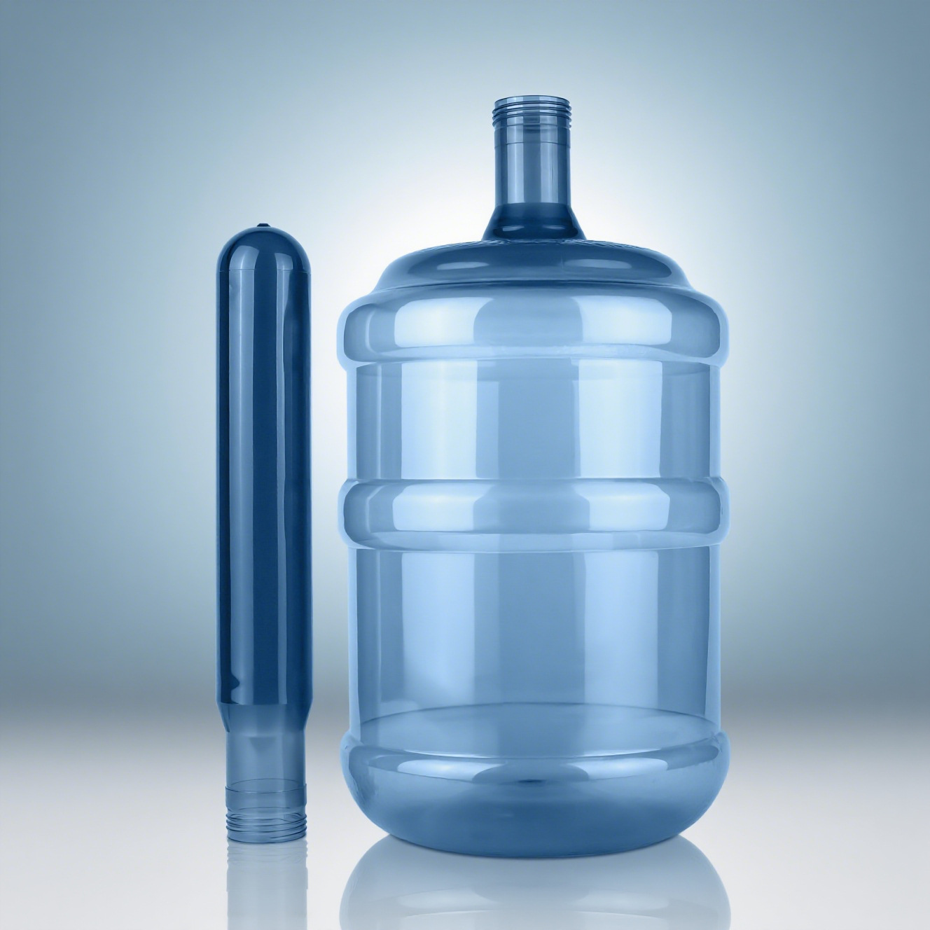 Fábrica directa 55mm cinco galones PET botellas en blanco de alta presión desechable de grado alimenticio soporte personalizado al por mayor