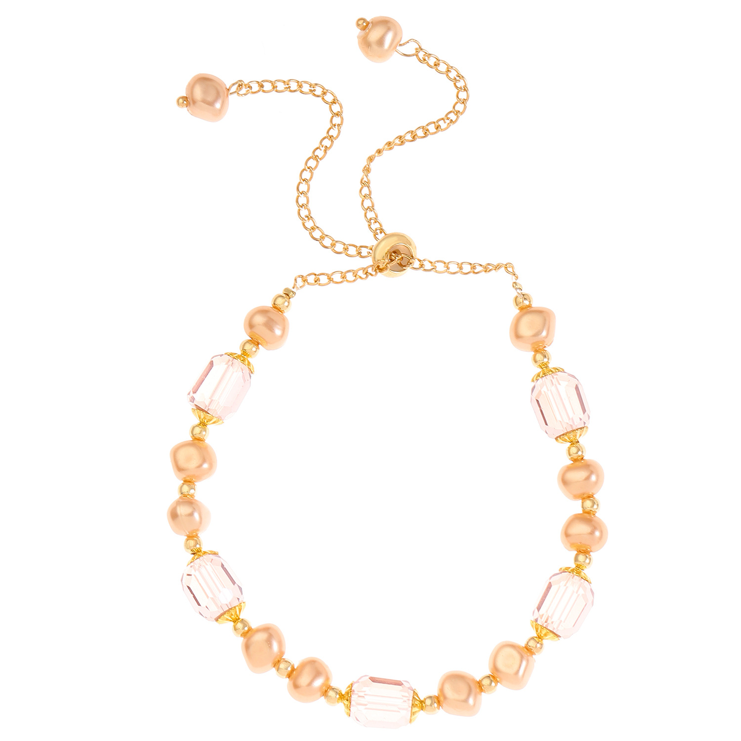 48g Weight CCB, Imitation Pearl, Alloy Pendant Material Bracelets Classification Alloy Chain Material Beaded Chain Chain Type 1 Piece, 1 Set Quantity Casual, Banquet, Daily Occasion CCB, Imitation Pearl, Alloy Material Geometric Pattern Women's Gender Polishing Design Elegant Style Elegant Geometric CCB Imitation Pearl Alloy Beaded Chain Beaded Bracelets Wholesale 22