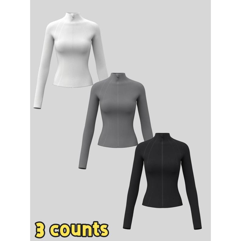 2025 new pattern Cross border On behalf of Ladies Solid zipper coat Sports thumb have more cash than can be accounted for