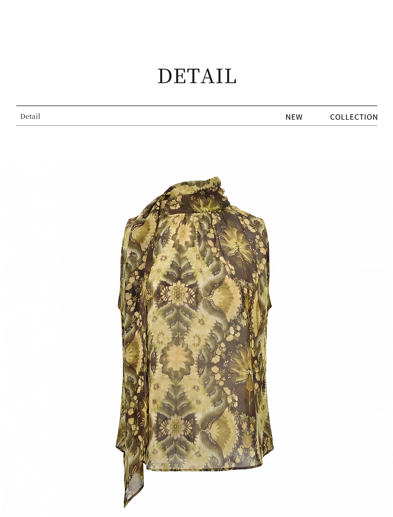 Áo hai dây nữ chất liệu chiffon in hoa, phối dây lụa, phong cách thanh lịch mùa hè — màu xám chi tiết 25