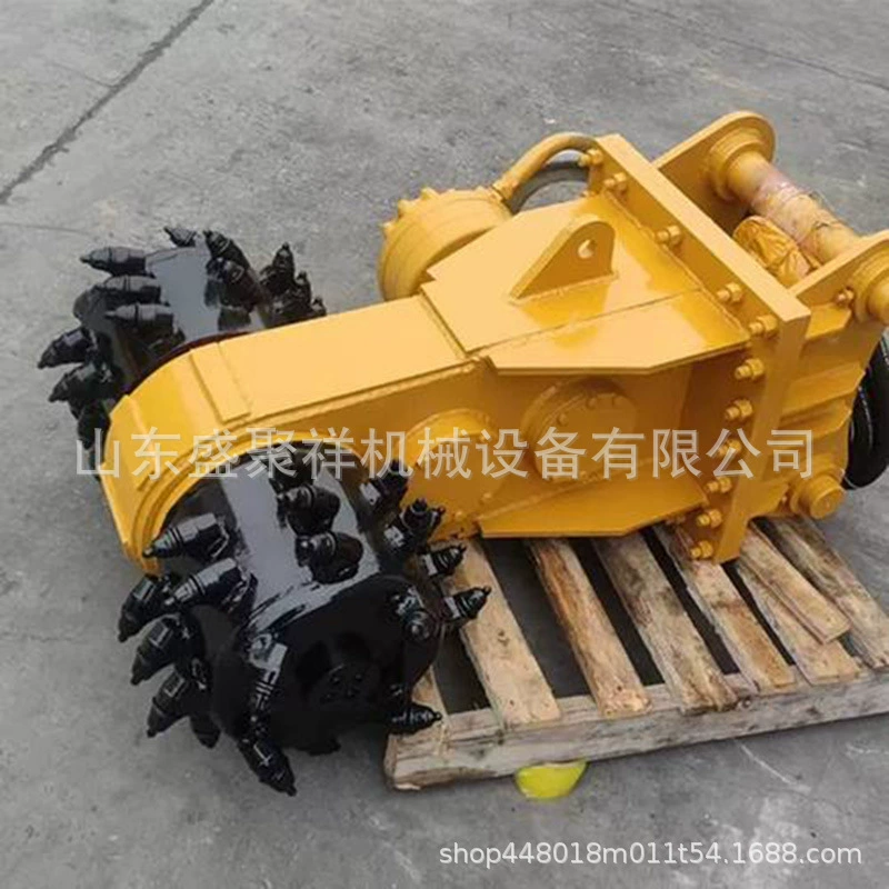 Машина для фрезеровки и прокладки траншей для дорожного ремонта, модифицированная фрезерная головка для экскаватора, машина для фрезеровки бетонного и асфальтового покрытия