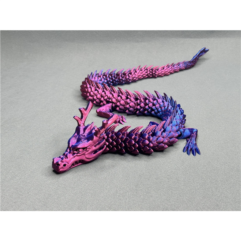 3D 인쇄 관절 드래곤 중국어 아로와나 물고기 탱크 조경 장식 장난감 모델 장식 사무실 자동차 어린이 선물