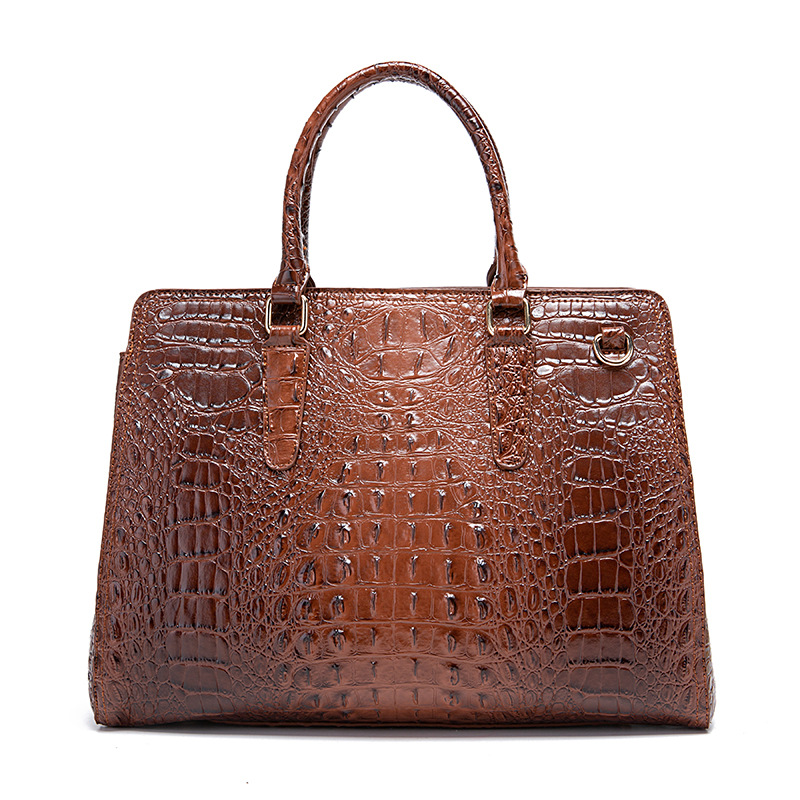 Handheld Crossbody New Women's Bag Brahman Crocodile Pattern_voghion.com