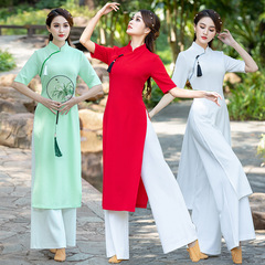 Yunshang square dance classical ethnic Chinese style practice clothes slimming dance clothes performance clothes body dance cheongsam 2205