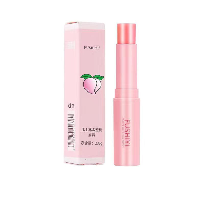 Fushiyi Peach lipstick for women to moisturize, moisturize, prevent dry cracks, fade lip lines, Vaseline lip mask wholesale