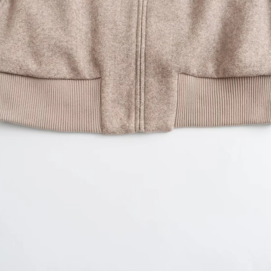 GraceChic GraceChic ZA Foreign Trade European And American Style Autumn New Simple Casual Loose Hooded Soft Short Bomber Jacket Coat_voghion.com
