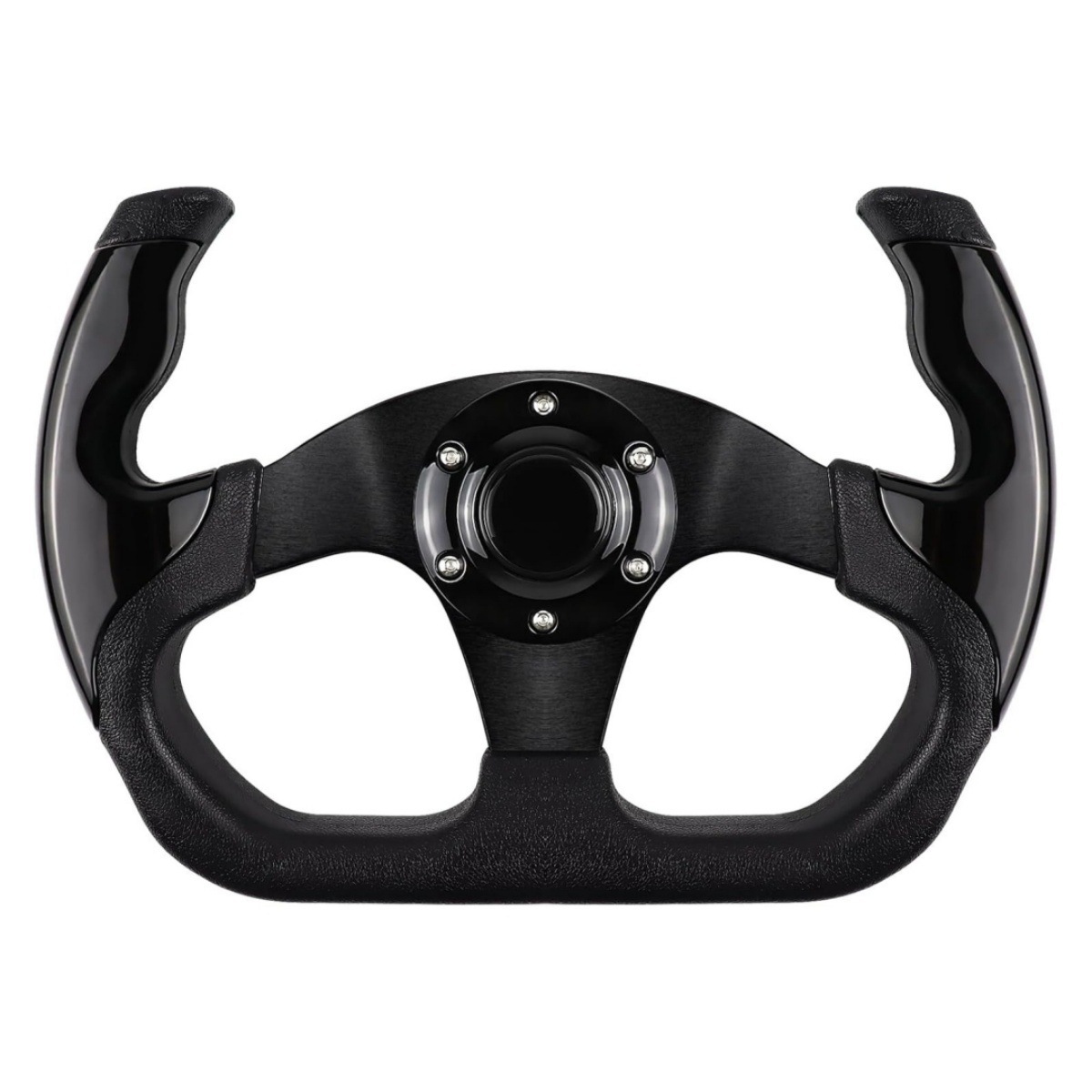 Car Modified Pu Steering Wheel Competitive Game Kart 13-Inch 320mm Imitation Racing Steering Wheel Adaptable to Universal