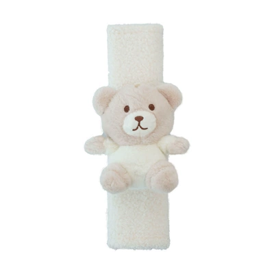 Blue rain seat belt shoulder pad cute bear rabbit car seat belt protective cover car cartoon plush anti-collar shoulder pad (Seat belt shoulder pad) - lambskin-shoulder-patch-doll-bear