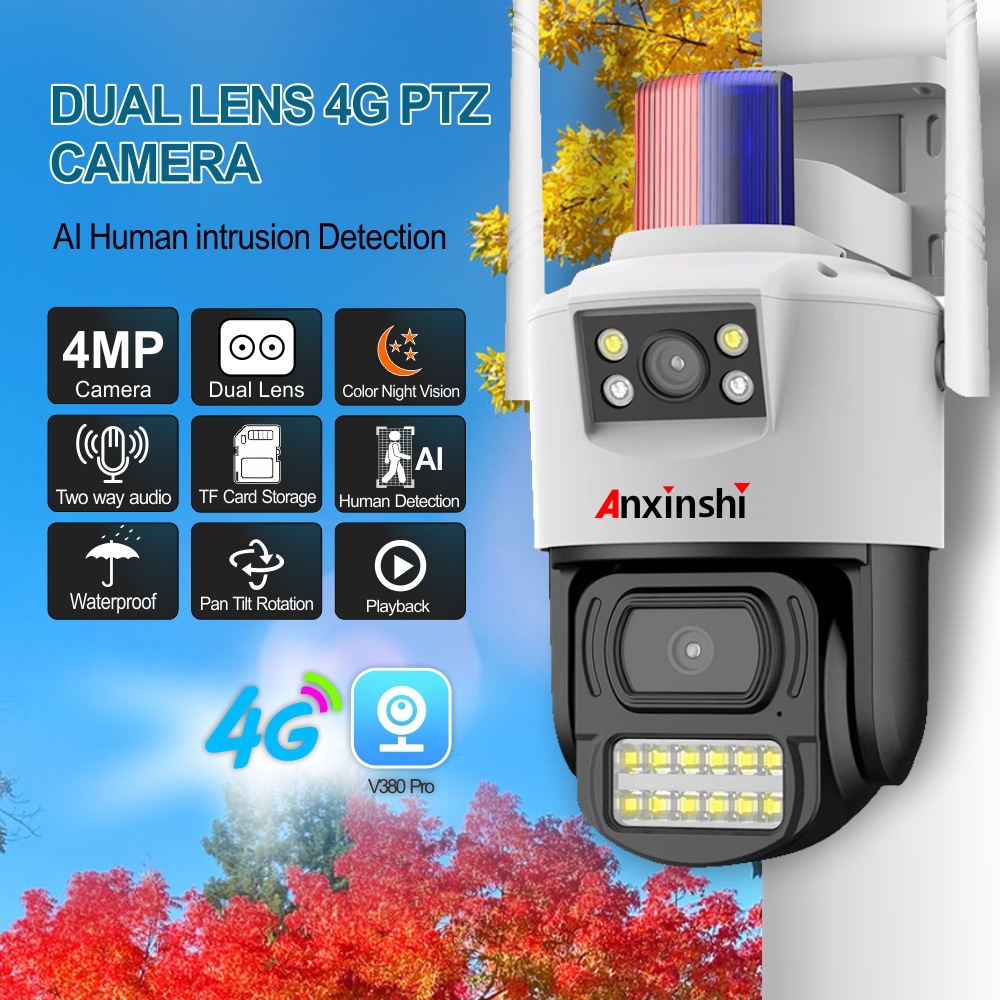 Smart Home Netzwerkkamera Wifi/4G Wireless Wasserdicht Nachtsicht CCTV Sicherheitskamera V380