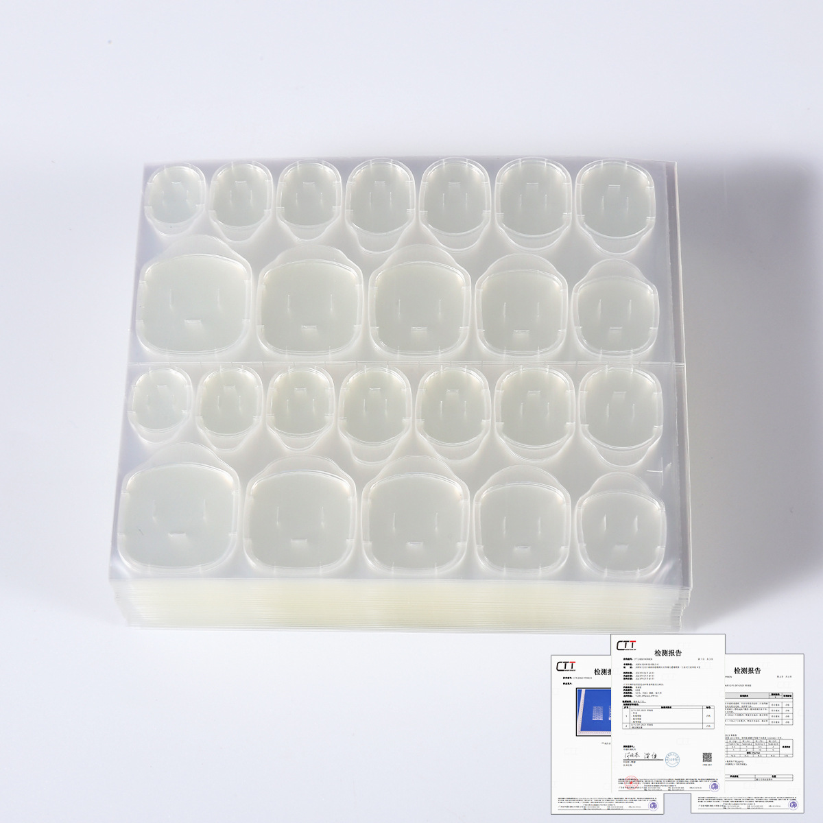 초박형 흰색 접착제 확대 0.3mm