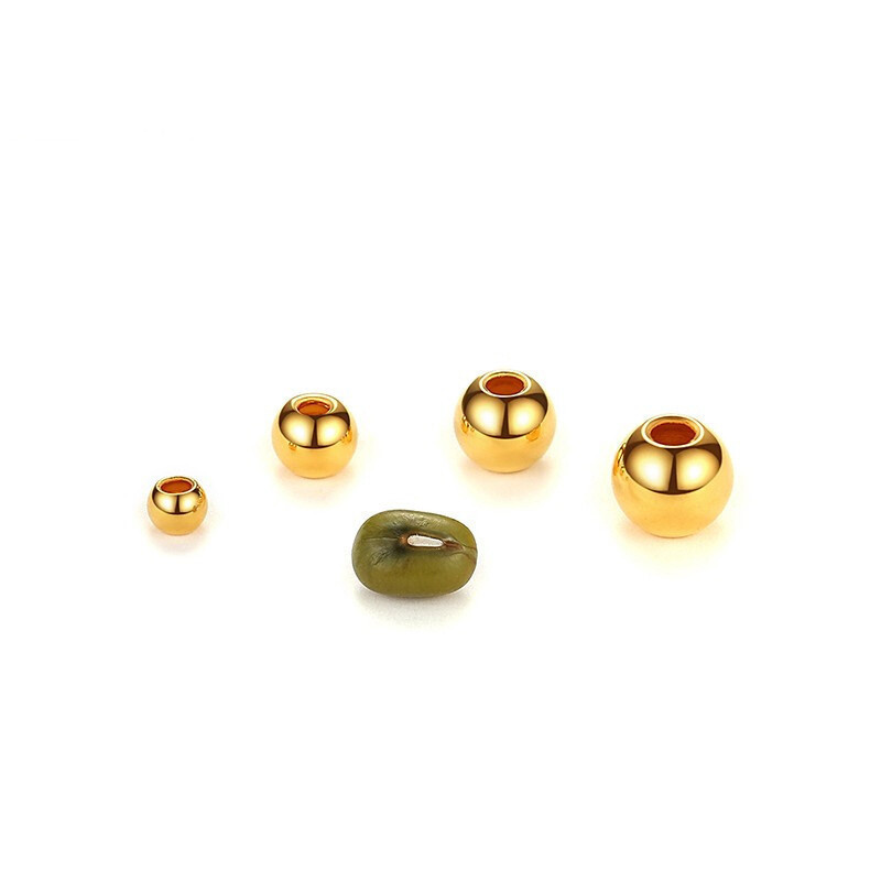 반짝이 골드 비즈 4 PCT