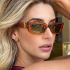 Fashionable trend glasses solar-powered, retro sunglasses, European style