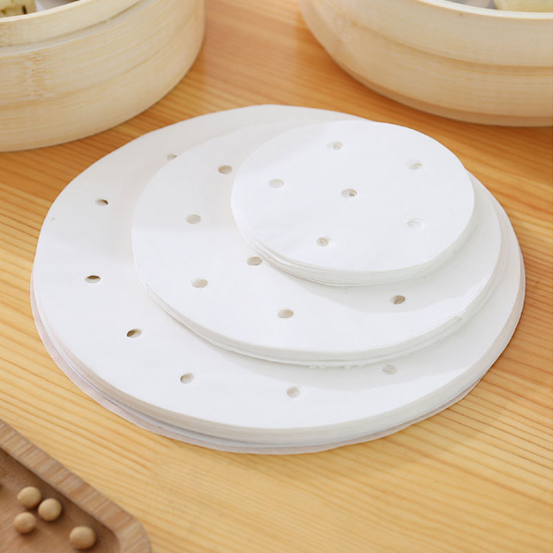 蒸笼纸馒头包子食品垫纸烘焙油纸笼布蒸笼垫不粘耐蒸双面硅油纸|undefined