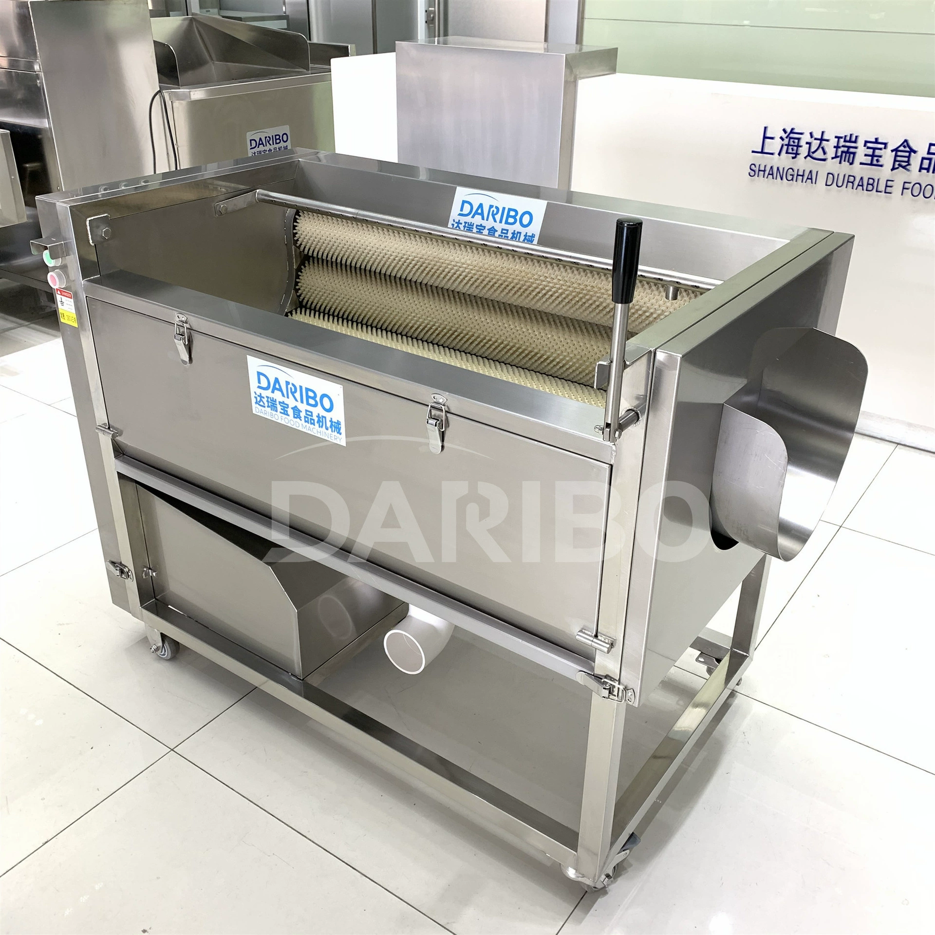 L Машина для чистки щеток Машина для чистки подковы Большой валик для волос Автоматическая очистка и очистка овощей и фруктов