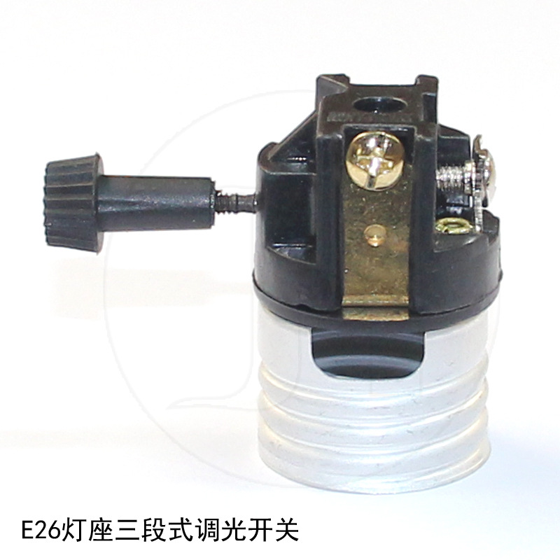 E26 램프 홀더 3 섹션 디머 스위치