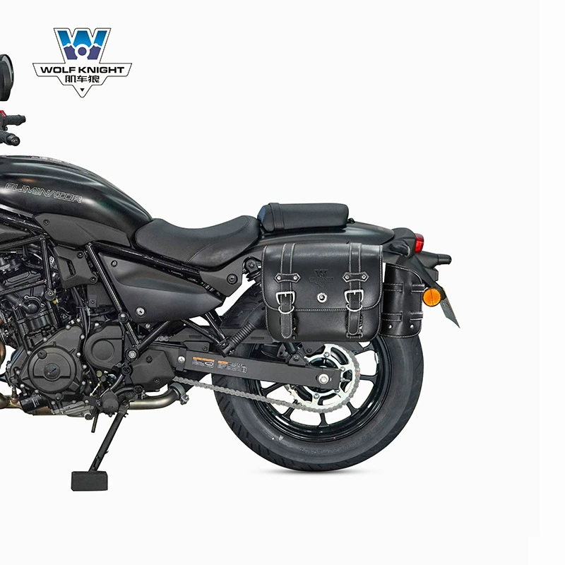 Подходит для бокового багажника Kawasaki Eliminator 500, ретро-боковой багажник, модифицированный чехол для шлема, быстросъёмный багажник со щелчком, замок, особый