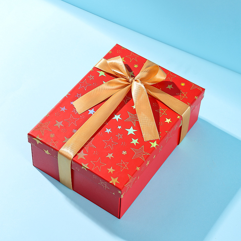 Caja de regalo plegable al por mayor Caja de regalo de la cubierta del cielo y la tierra Caja de embalaje de la cubierta del cielo y la tierra plegable de una pieza Fiesta del arco