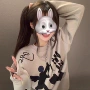 宽松美式春秋无帽卫衣