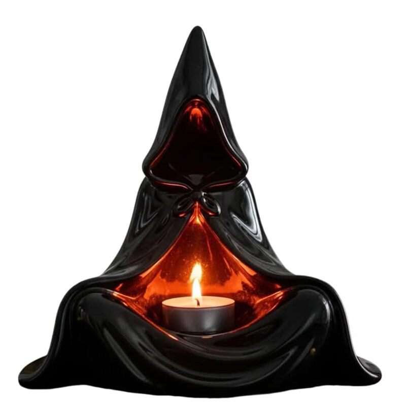 Mystic Wizard Candle Holder 神秘黑衣人巫师烛台摆件茶灯烛台|undefined