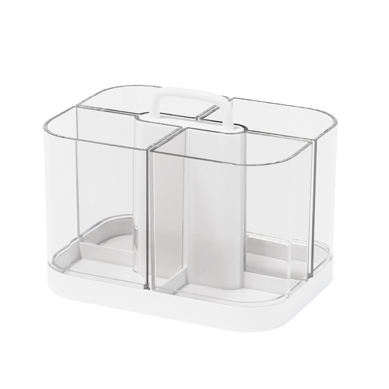Caja de Almacenamiento Transparente para Rotuladores, Portátil con Divisiones de Cuadrícula image 6