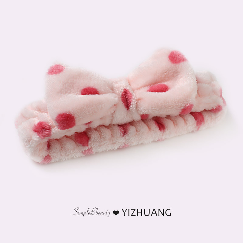 Máscara especial de banda de cabello de restricción simple de banda de cabello de lavado de la cara de mujer pinza de cabello rojo en línea 2025, nuevo toque de cabello otoño invierno