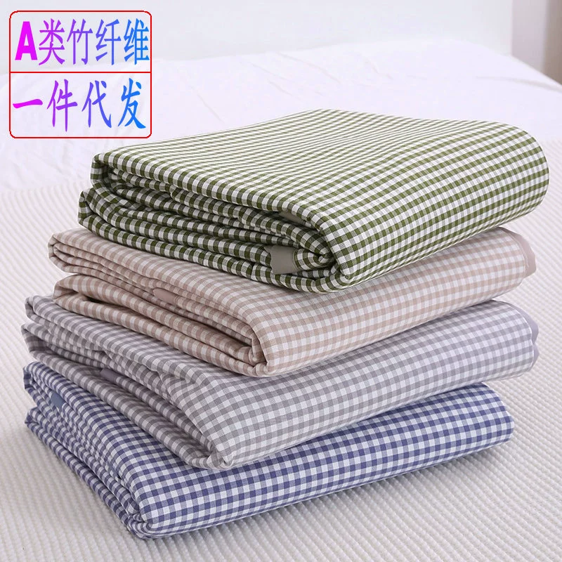 Беспечатные бамбуковые накладки из бамбукового волокна коврики мягкие летние коврики класса А прохладные в общежитии