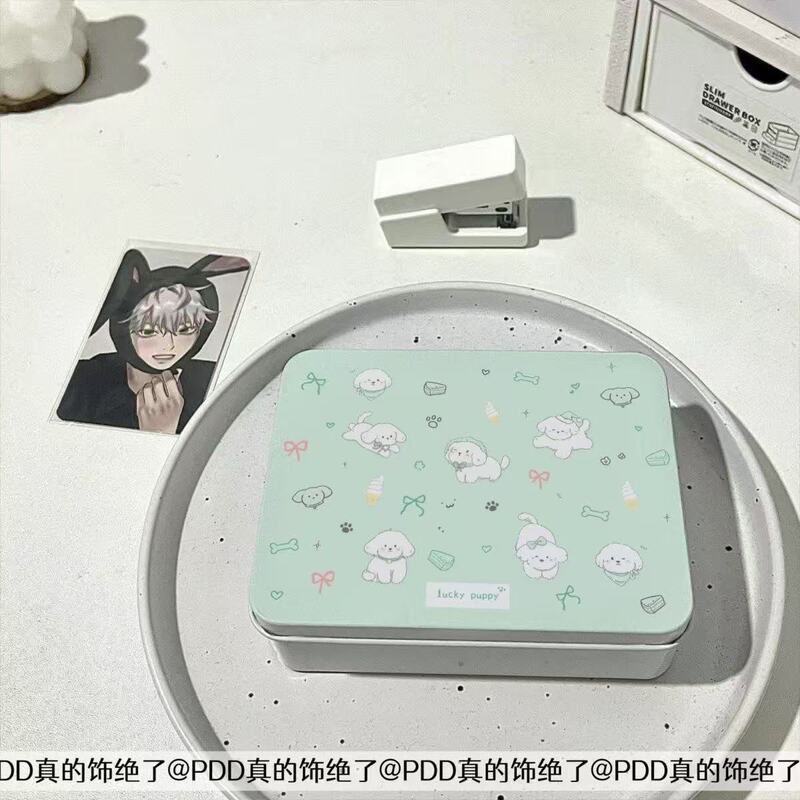 满屏小动物ins风铁盒收纳贴纸咕卡追星专辑小卡桌面收纳手账素材|undefined