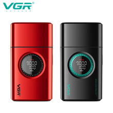 VGR377跨境往复式家用剃须刀高速电机数显充电专业电动男士增白器