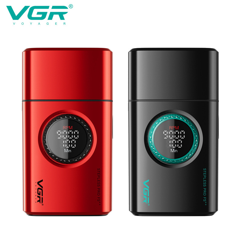 VGR377 cross-border reciprocating household shaver high-speed motor digital display charging professional electric men's whitening device