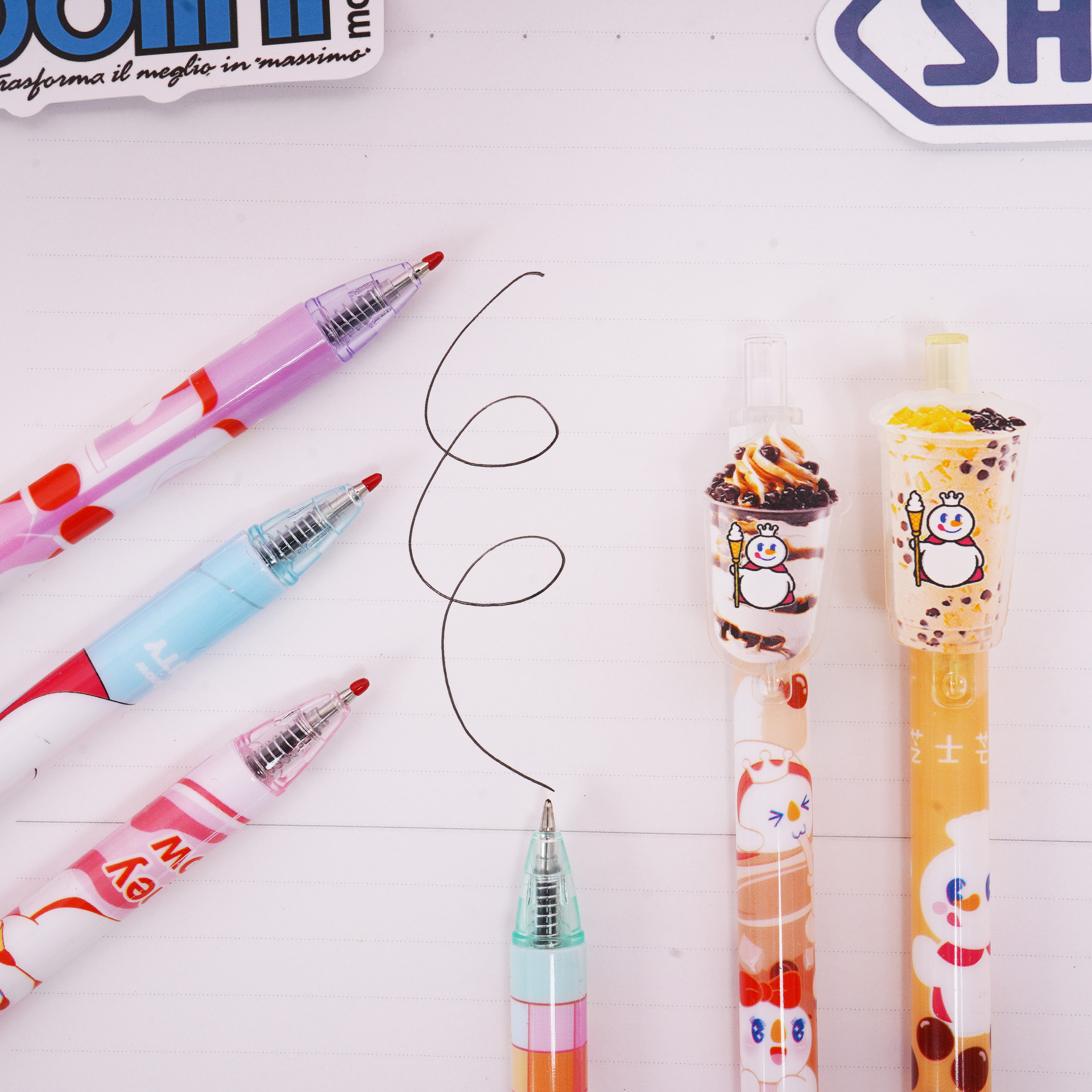 GP - 80008 miel Nieve Ice City parche pulsar lápiz móvil Kapibara Kulomi alto valor de la cara estudiante lápiz neutro 0.5