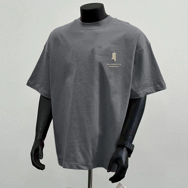 Cotton brand short sleeve T-shirt, American style, loose fit