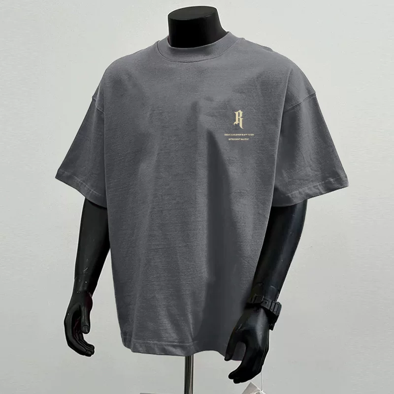 Cotton brand short sleeve T-shirt, American style, loose fit