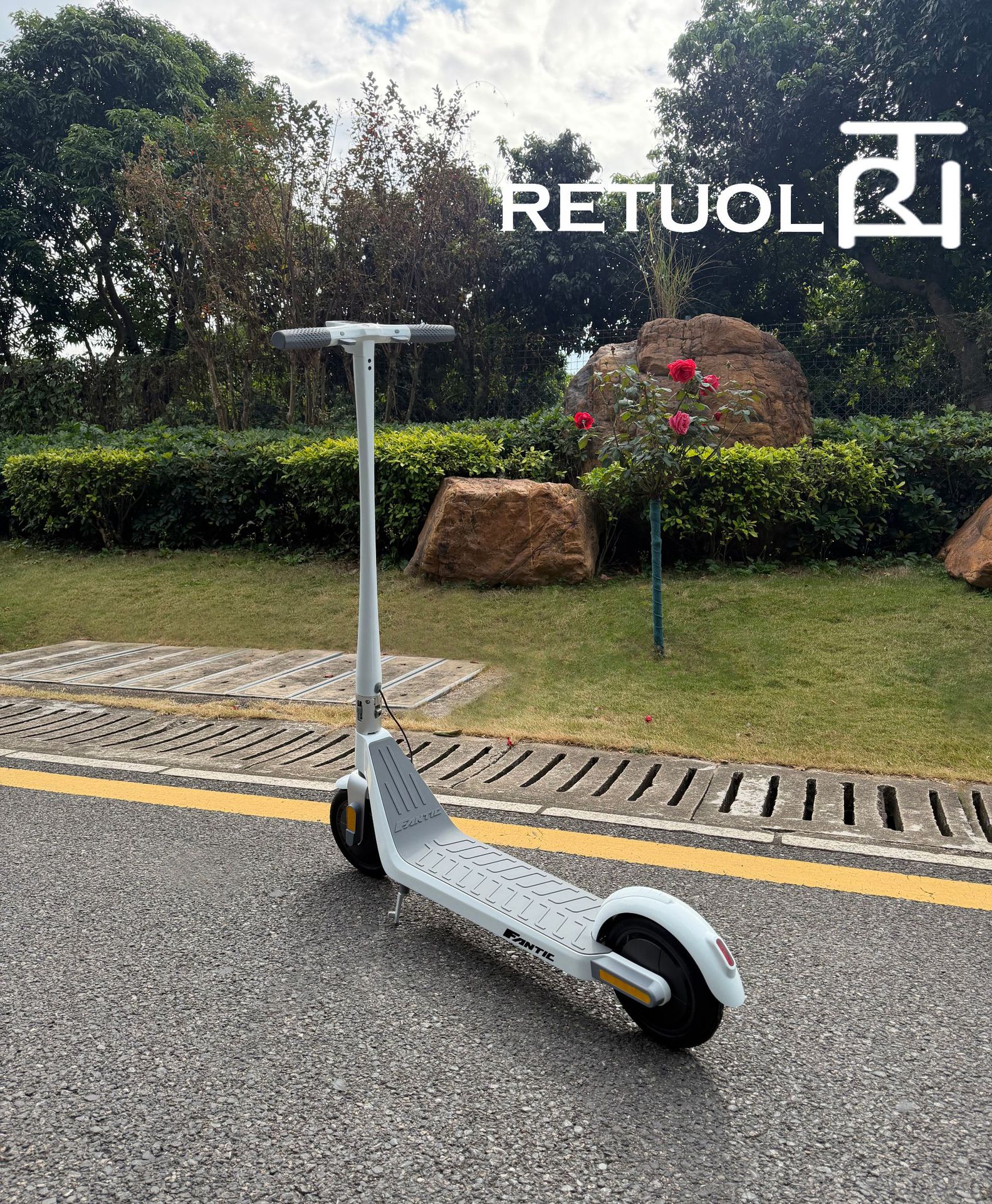 Retuol Tk2 Magnesium Alloy 8.5inch One-Touch Folding Portable Dual-Drive Electric Scooter Dropshipping